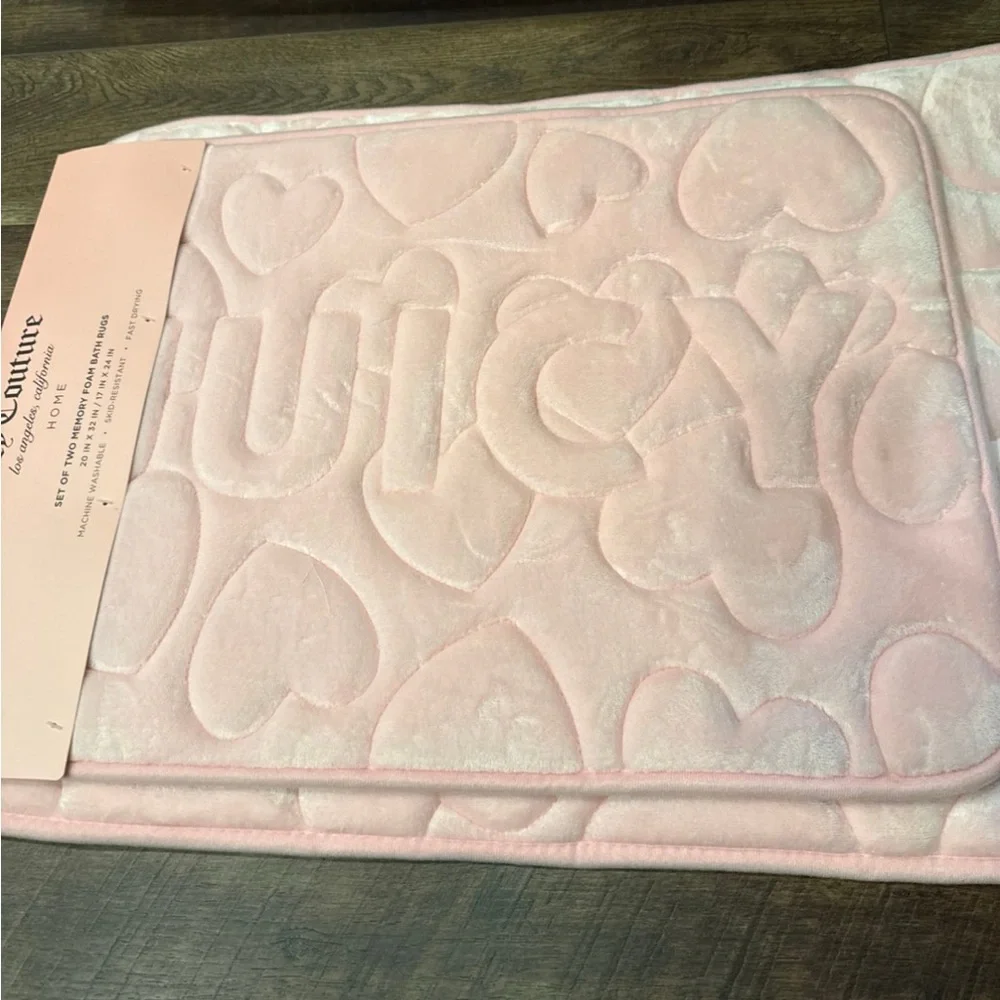 Juicy Couture Memory Foam Bath Mat Set